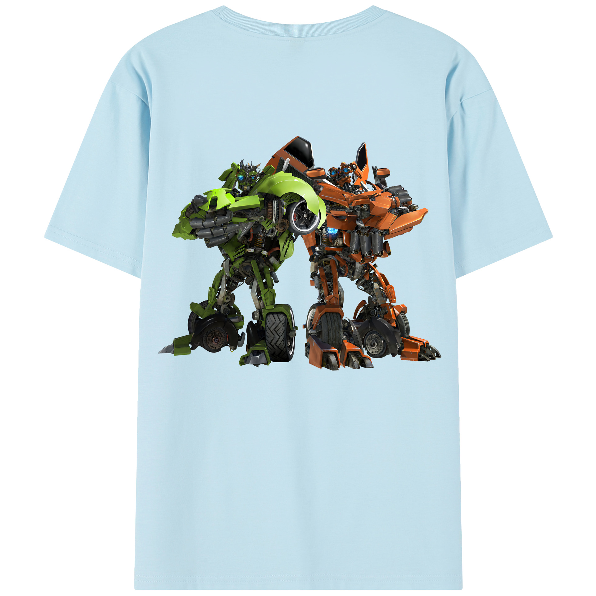 （画像用） Transformers トランスフォーマー 綿100％半袖Tシャツ（背面プリント）